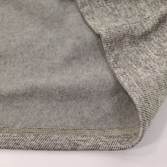 G.H. BASS Men's Sherpa Fleece Button Mock Sweater Moonstruck Heather Gray - 2X - Picture 6 of 10